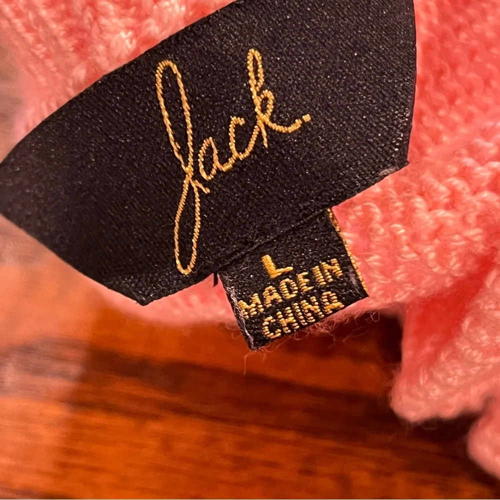 Jack‎ Pink Knit Sweater size large